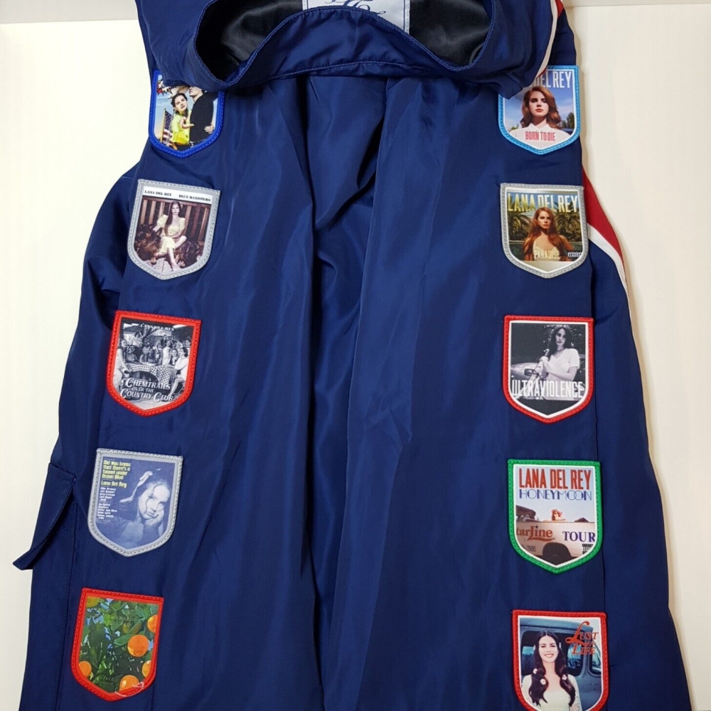 Lana Del Rey Racing Jacket With Patches Commemorative LDR Racer Jackets In Navy For Women And Men Tops Coat T Shirt Clothing