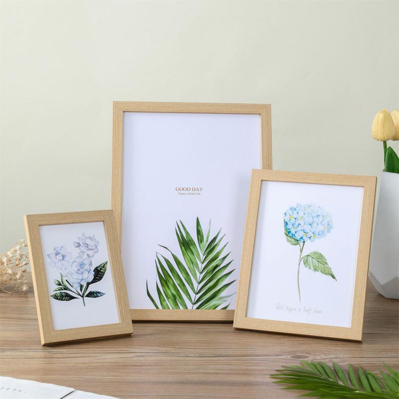 Multi Size Wall-mounted Display Wooden High Quality Home Decorative Picture DIY Photo Frame Easy To Hang H260306