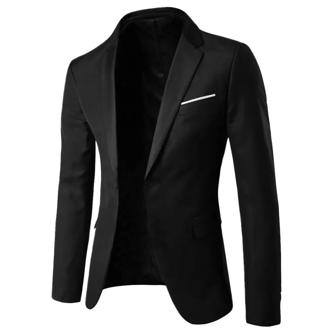 Mens Single-breasted Solid Color Large Size European and American Style Fashion Suit Mens Color Casual Small Blazer Jacket 240518