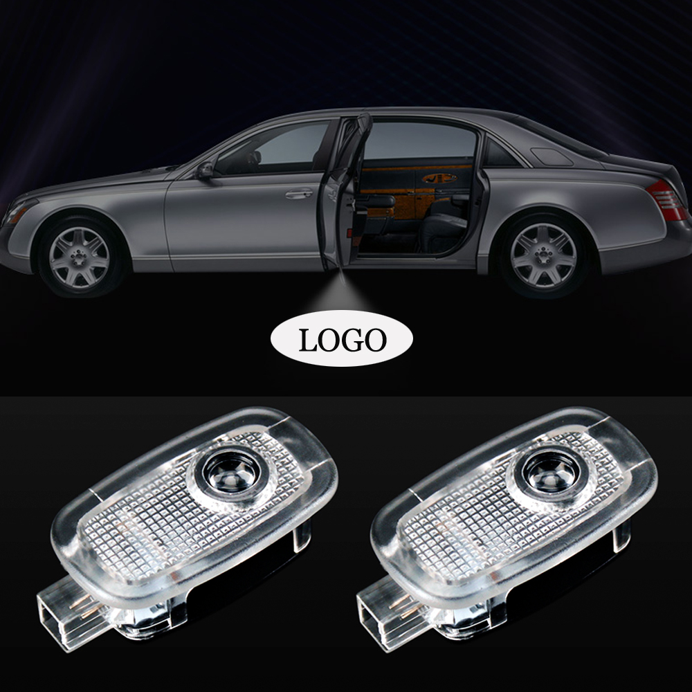LED Door Logo Light 2pcs S Class Car Door Light For AMG Mercedes Benz W221 2006-13 W447 Mercedes Logo Courtesy Light