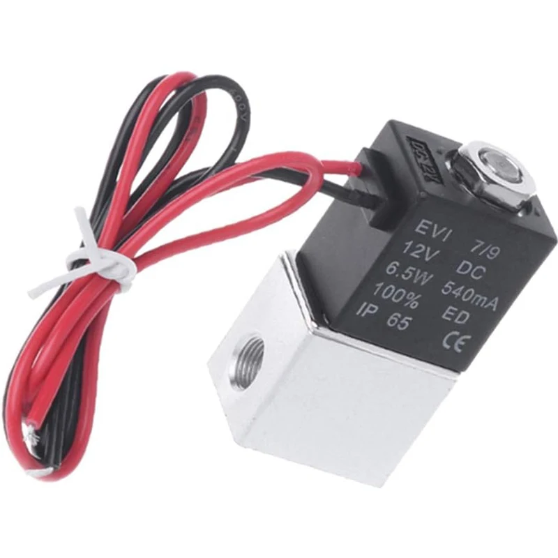 Compressor Valve 1/4" Normally Closed Pneumatic Aluminum Solenoid Valves 12V 24V Voltage For Air Water Oil