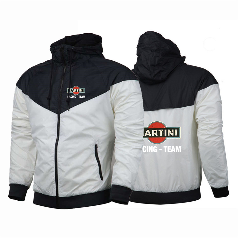 Martini Racing Printed Men Outdoor Jackets Waterproof Hooded Windbreaker Coat 2023 Autumn New Casual Military Jackets
