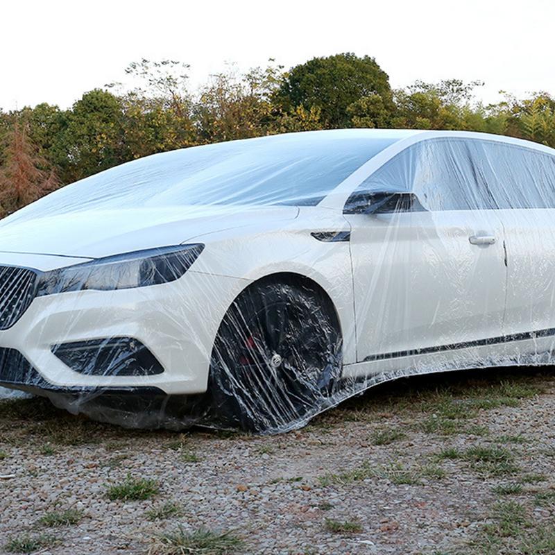 Universal Transparent Car Cover Awning Tent for car trucks Windproof Water Resistant Tent Auto Full Cover Sun Shade Protection