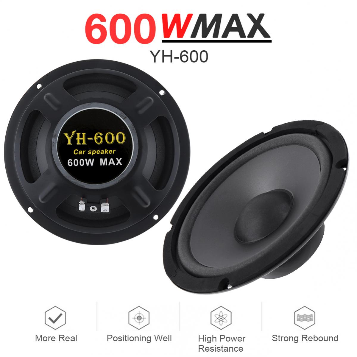 1 Piece 4/5/6.5 Inch 400W 500W 600W 2-Way Car HiFi Coaxial Speaker Vehicle Door Audio Music Stereo Full Range Frequency Speakers