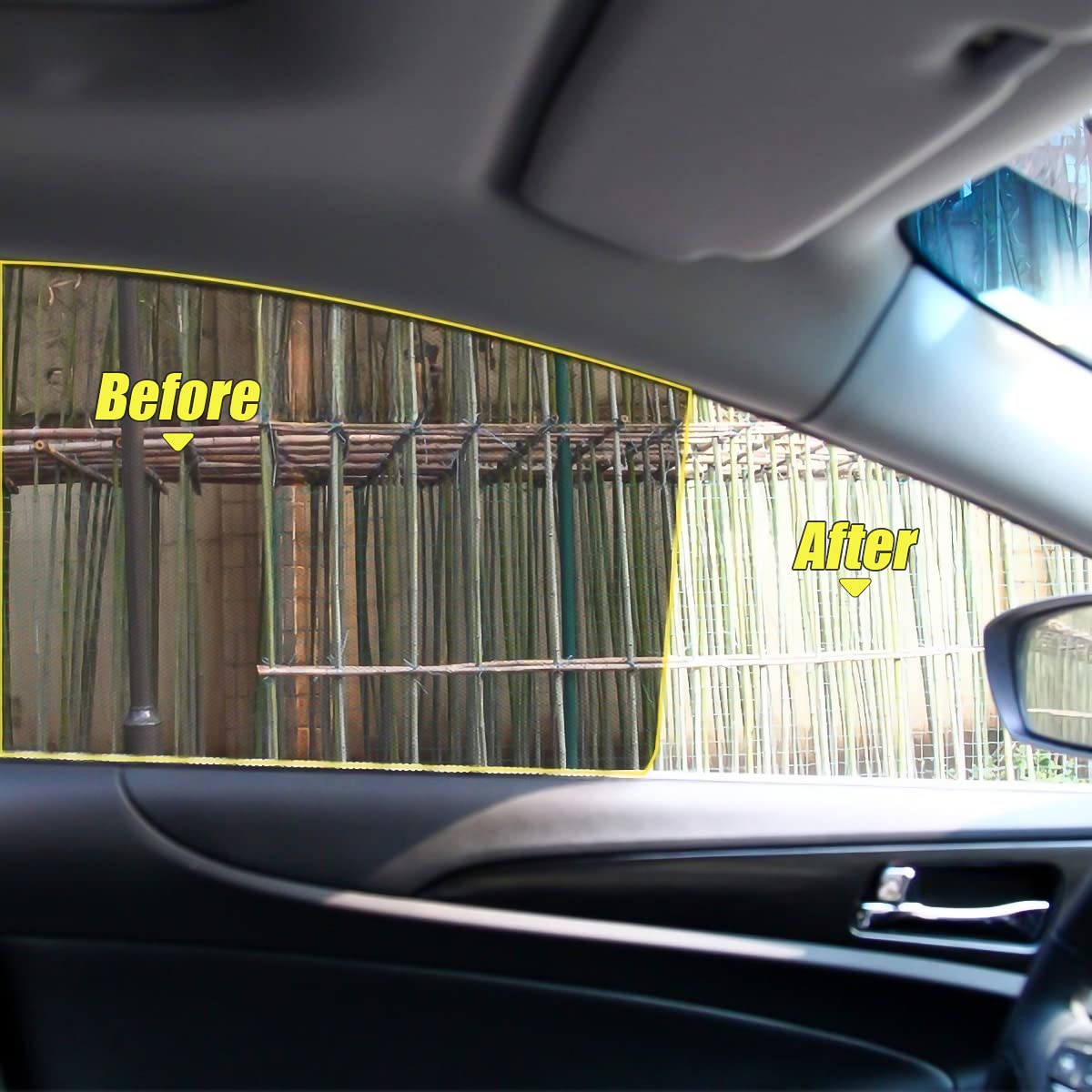 2/4Pcs Car Windshield Sunshade Sticker Car Side Window Sunshade Cover Summer UV Protector Sunshade Film Car Exterior Accessories