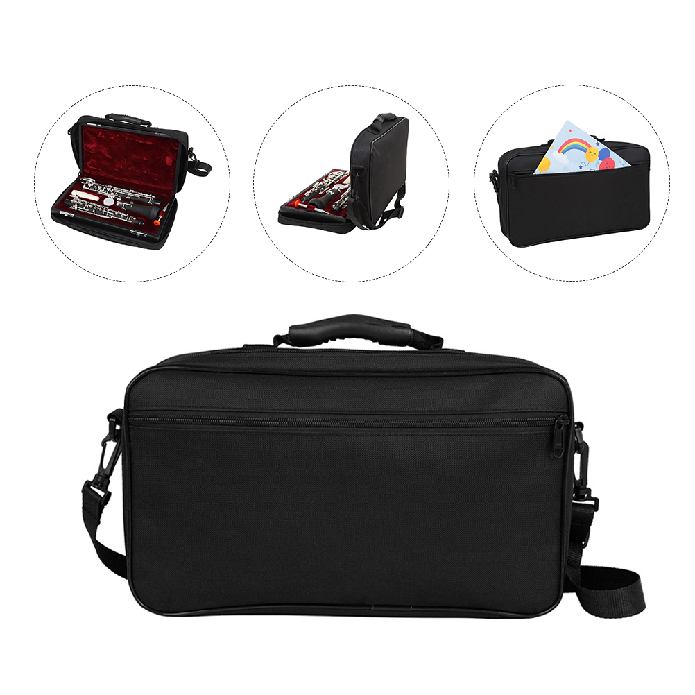 Portable Shockproof Clarinet Storage Box Waterproof Clarinet Case Clarinet Carrying Bag Storage Case Instrument Accessory