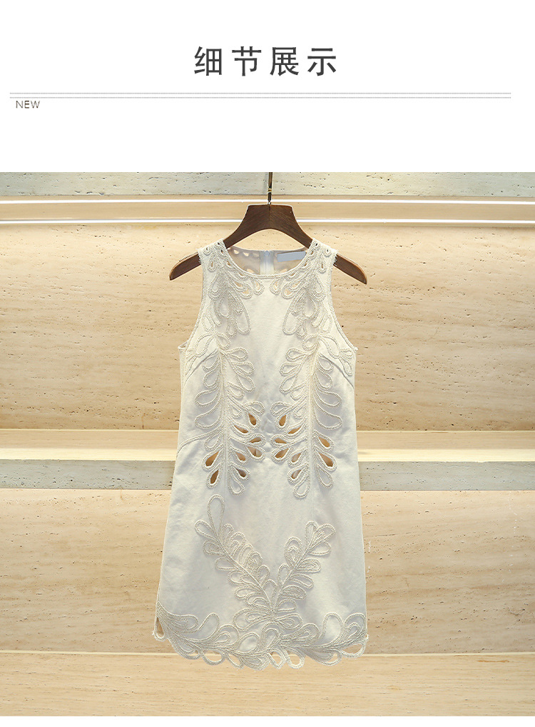 maje Skirt Dress Hollow embroidery Women's two piece dress brand sets designer dress Bohemian dress new women dress Holiday style knitted tank to