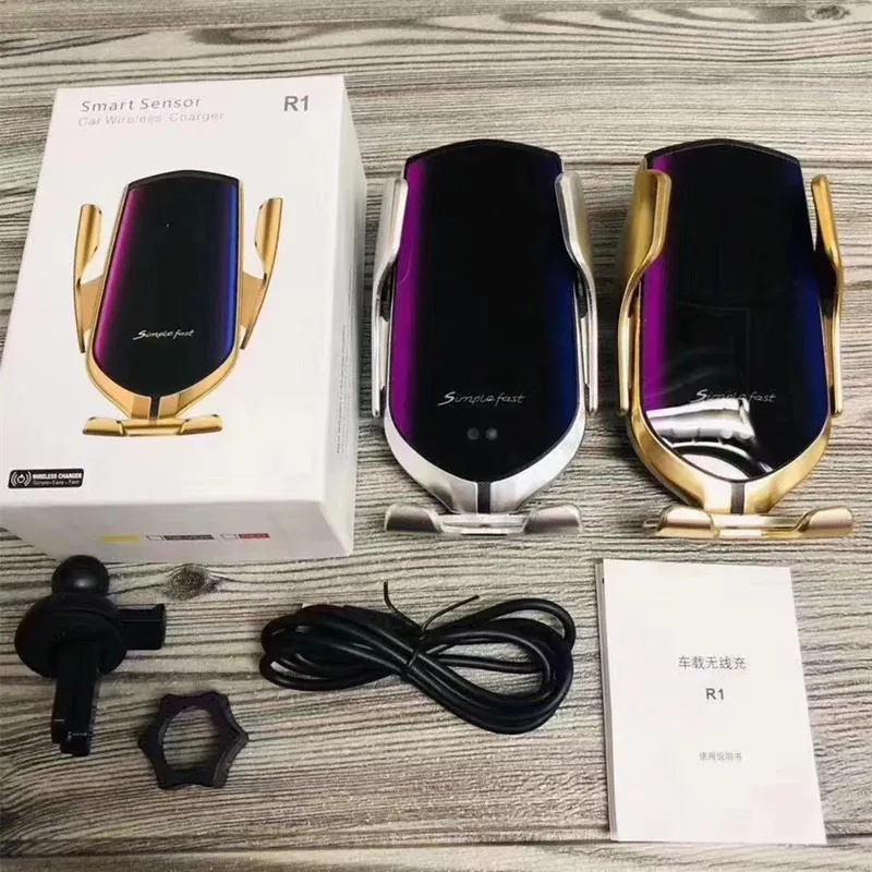 phone Mobile car Holders Smart Sensor Automatic Clamping Car Charger Stand Air Outlet Multifunction Phone Holder Auto Wireless Charging Bracket