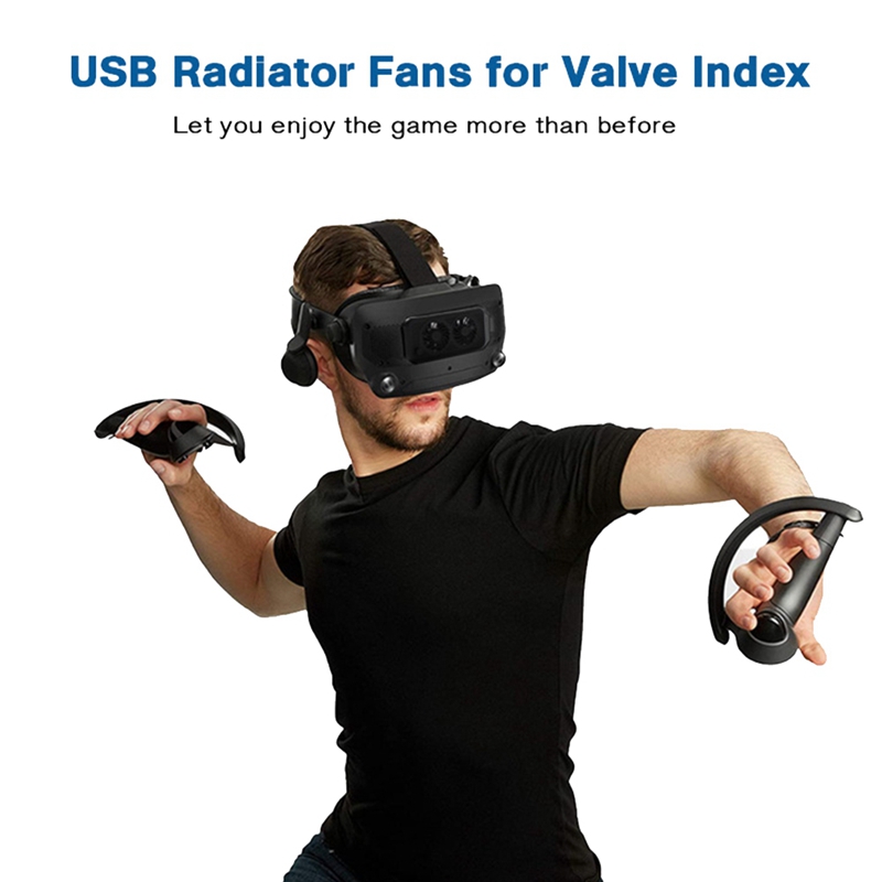 USB Radiator Fans For HTC Valve Index, Cooling Heat For VR Headset In The VR Game USB Cooling Fan VR Accessories