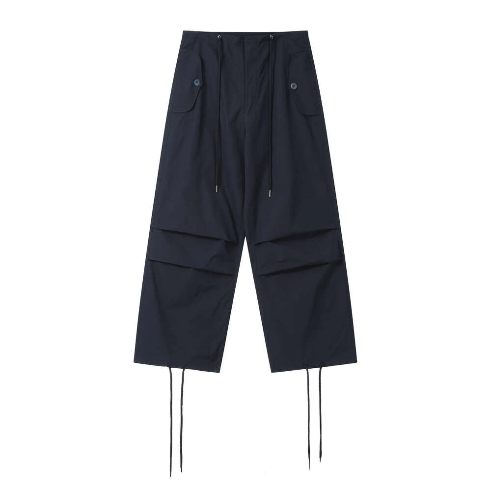 HOUZHOU Parachute Pants Sport Men Baggy American Street Cargo Wide Leg Trousers Male Tracksuit Hip Hop Loose Casual Oversize M522 30