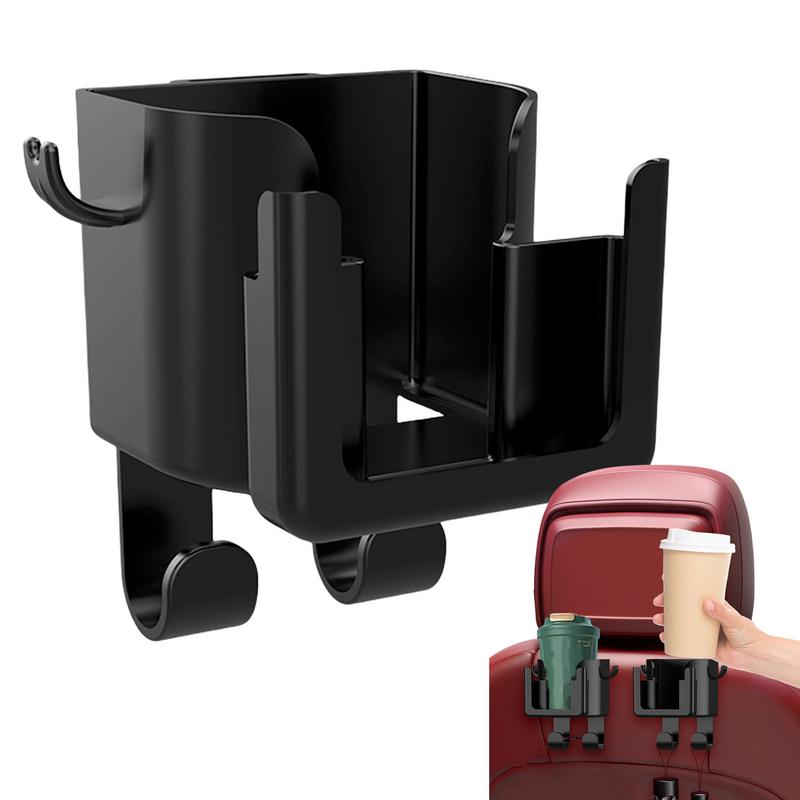 3 in 1 Car Headrest Cup Holder Hanging Mount Organizer Phone Holder Auto Back Seat Handbag Storage Hook Hanger Car Accessories
