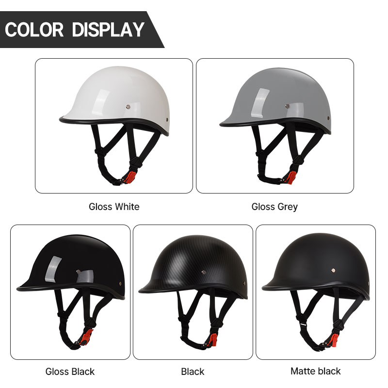 2024 Gray Motor Helmet Retro Motorcycle Helmets Scooter Vintage Half Face Biker Motorbike Crash Moto Helmet Casco Moto DOT ECE