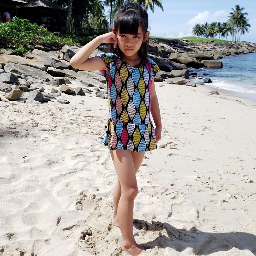 Ddmytiger Ddmytiger Children S Beach Korean Version Girls One Piece Skirt Style For Middle Aged And Elderly Princess Student Swimsuit Years Old H