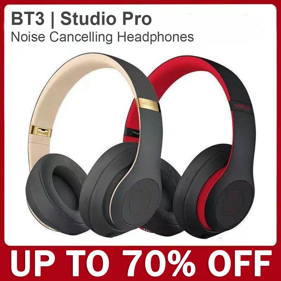 BT3 Studio Pro Bluetooth Headphones Wireless Headphones Game Music Headphones Bluetooth Noise Cancelling Beat Sports Headset for PC phone compute