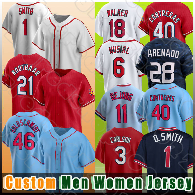 28 Nolan Arenado Baseball Jerseys 1 Ozzie Smith Cardinales Dylan Carlson Paul Goldschmidt Masyn Winn Willson Contreras Walker Edman Nolan Gorman Lars Nootbaar Rom