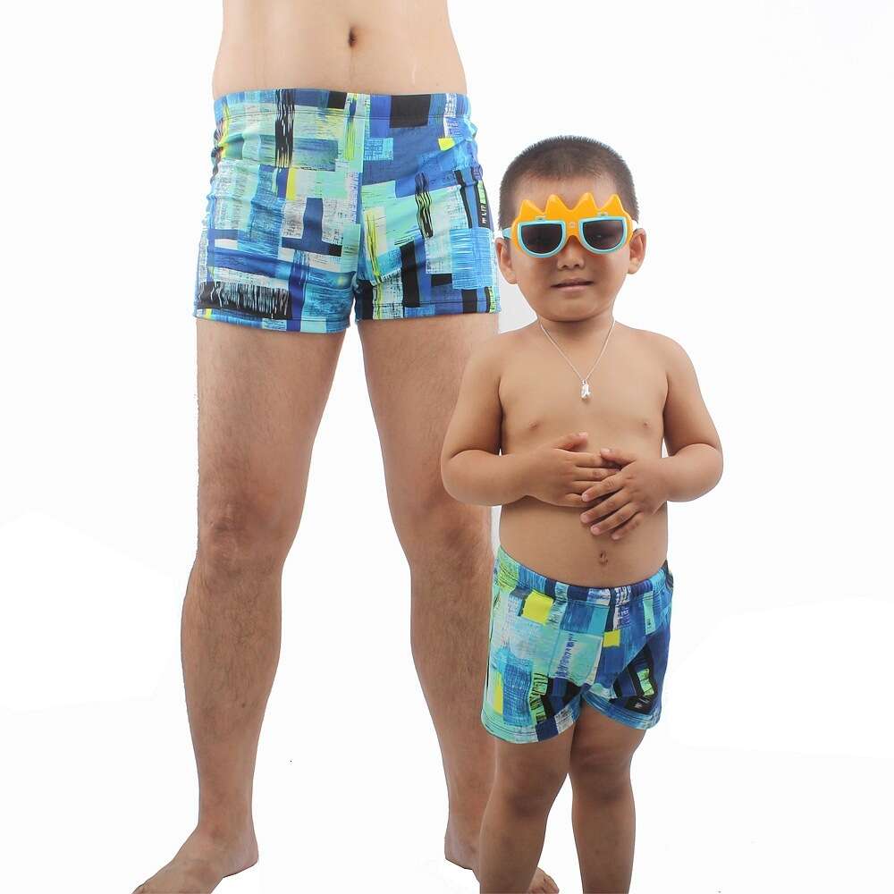 Ddmytiger Ddmytiger Men S Parent Child Boys Swimming Pants Adults And Children Flat Angle Shorts Quick Drying Swimsuits Dad Hot Spring H