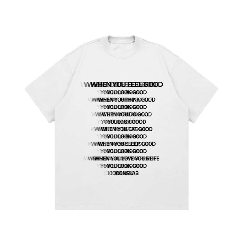 American style high street random code overlapping letters digital printing short couple hip-hop trendy brand loose half sleeved T-shirt M523 36 ddmymarket