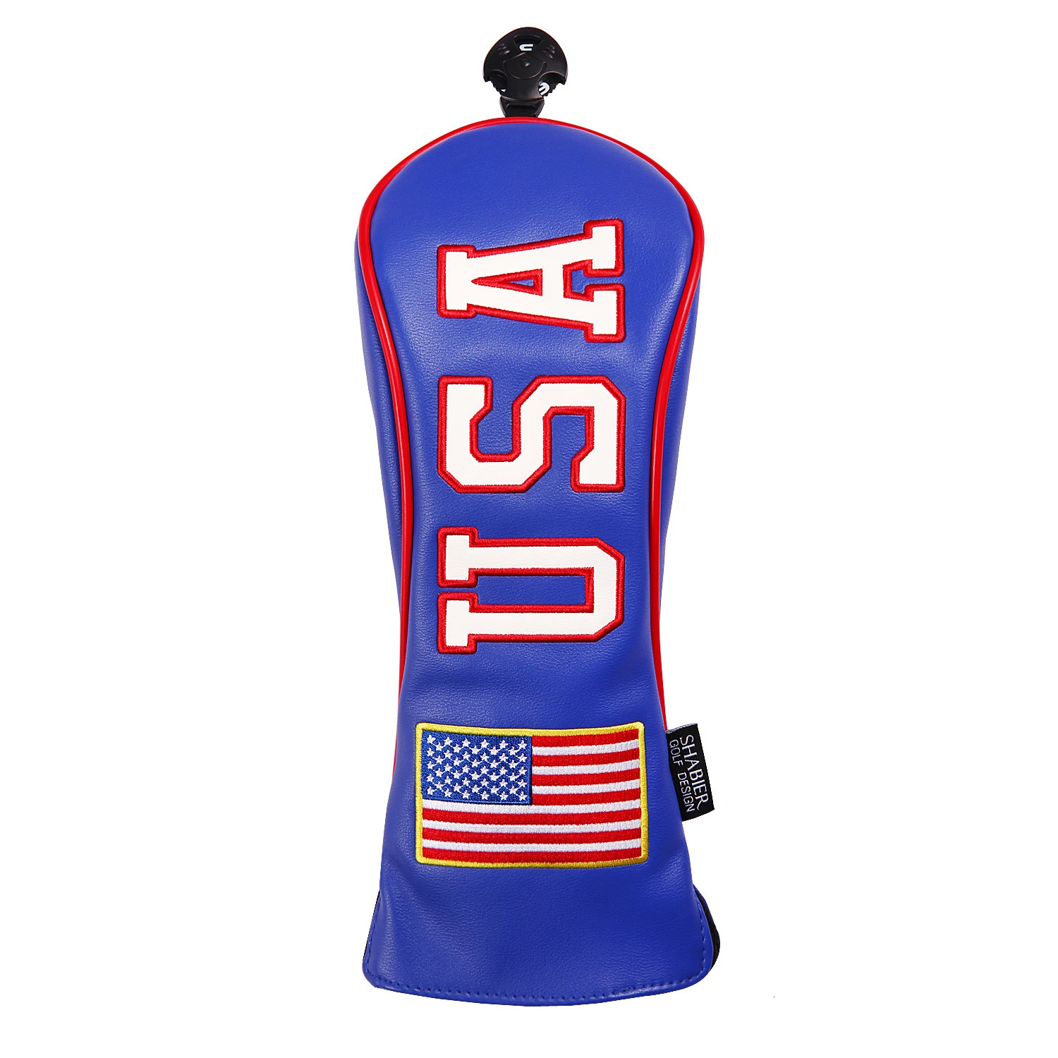 Golf Headcovers USA Stars and Stripes White Vintage Retro Patriotic Driver Fairway Hybird Wood Cover 240523
