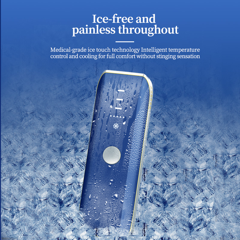 MKJS IPL laser hair removal ice cool electrolysis eraser hair removal for men and women white pinck blue color