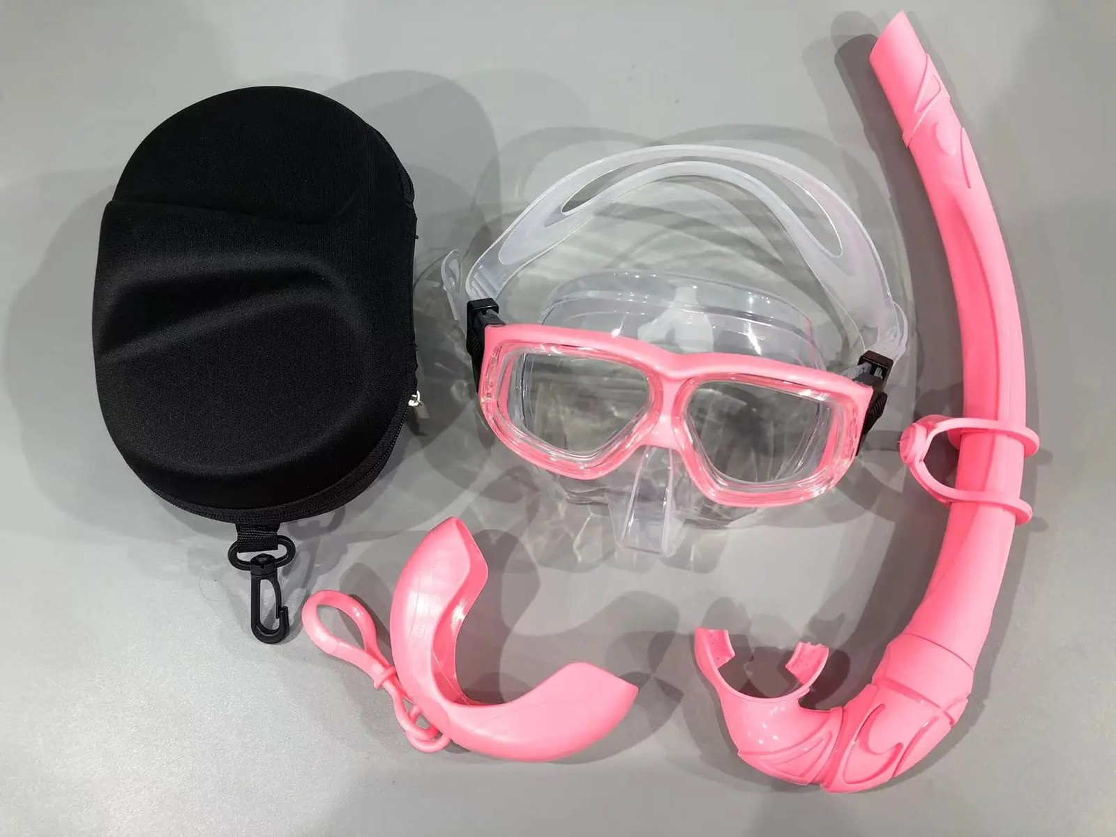 QYQ Snorkeling mask Silicone snorkel Freediving mirror kit HD lens snorkeling equipment 240506