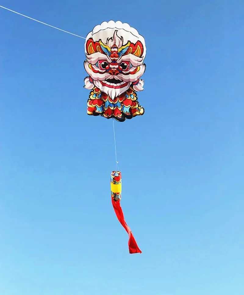 Kite Accessories lucky lion kite flying soft kite for adults kites line traditional kite giant kites for adults inflatable kite fly