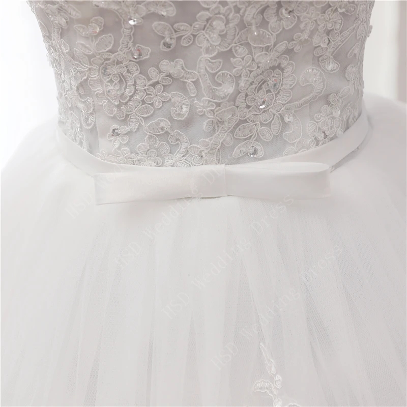 New Spring Lace Appliques Wedding Dresses Long Sleeve Vestidos De Novia 2024 White V-Neck Princess Bride Wedding Gowns Plus Size