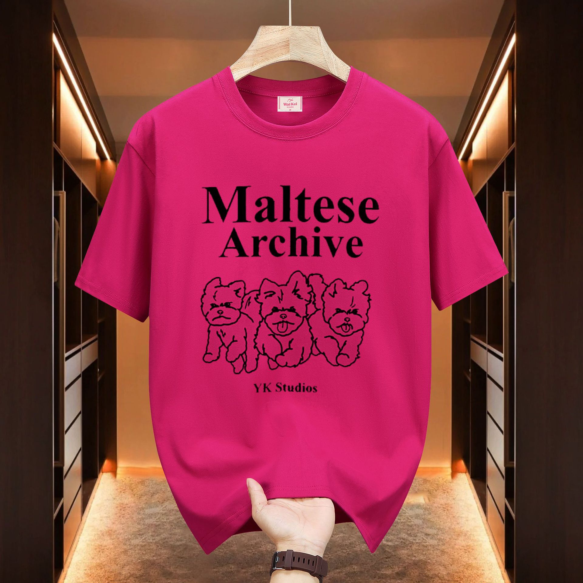 Men's T-Shirts Y2K Short Sleeve T-shirt by Kim Yee lin Same Summer Cotton Loose Fit Men's and Women's Top T