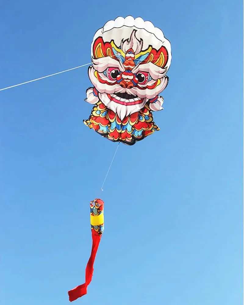 Kite Accessories lucky lion kite flying soft kite for adults kites line traditional kite giant kites for adults inflatable kite fly