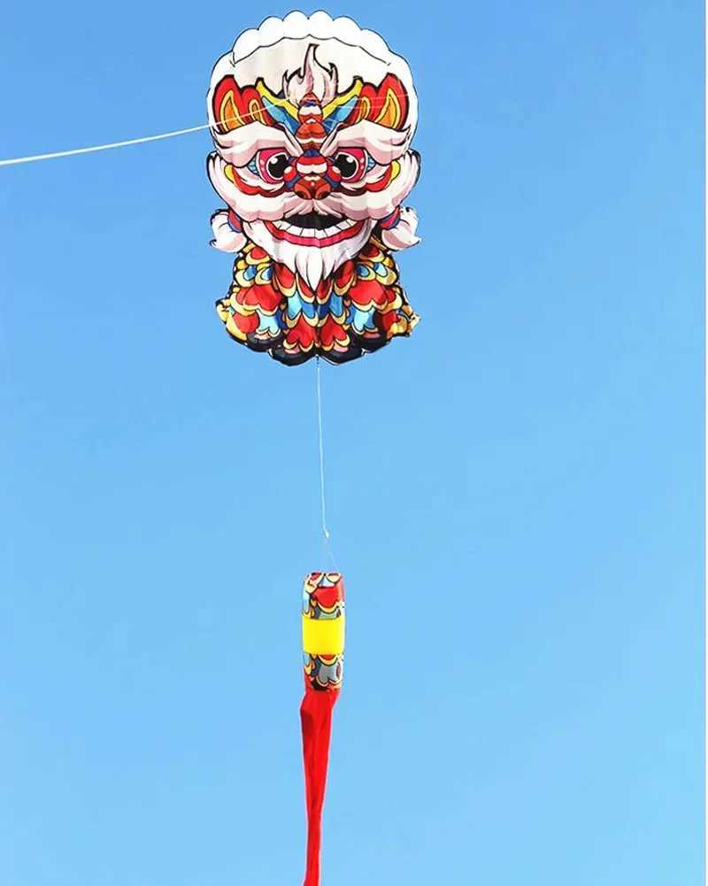 Kite Accessories lucky lion kite flying soft kite for adults kites line traditional kite giant kites for adults inflatable kite fly