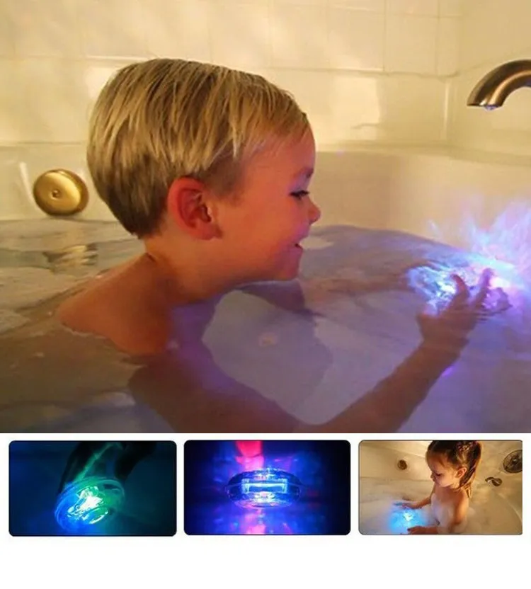 Novelty lighting LED Bath Toys Party In The Tub Light Waterproof Funny Bathroom Bathing Light for Kids Children Time LL