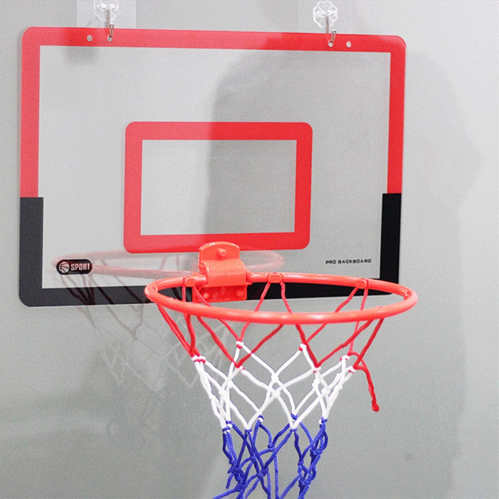 Indoor Basketball Hoop for Children Safety Funny Game Kids Home Exercise Set Wall Frame Stand Hanging Backboard 240513