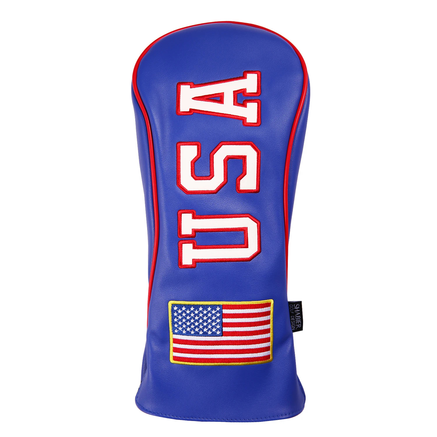 Golf Headcovers USA Stars and Stripes White Vintage Retro Patriotic Driver Fairway Hybird Wood Cover 240523