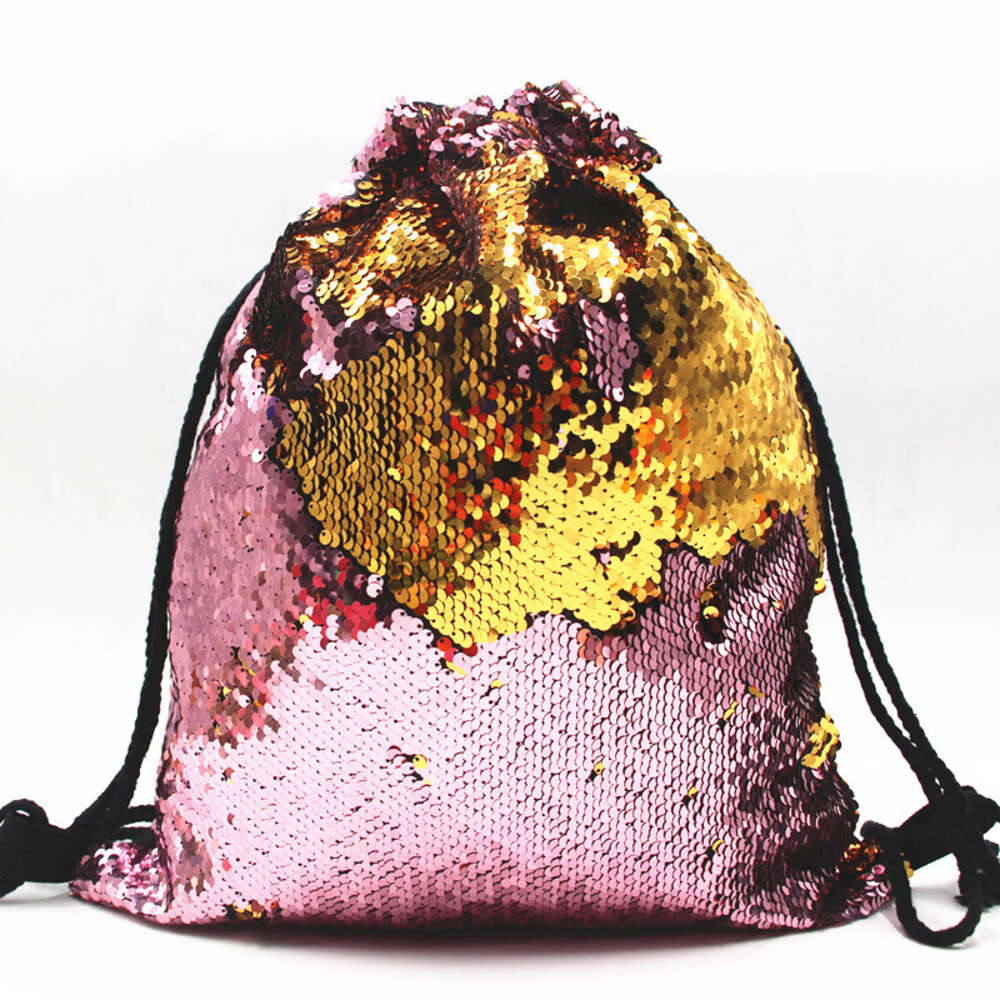 Ddmytiger Ddmytiger CM Mermaid Sports Bag Drawstring Backpack Sequin Outdoor Shoulders H