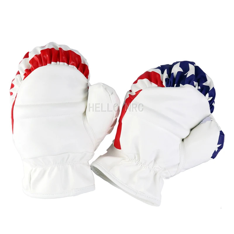 1 Pcs HELLO NRC Golf Headcovers for Driver Fairway Woods Boxing Glove USA PU Leather Golf Club #1 #3 #5 Wood Head Cover 240523