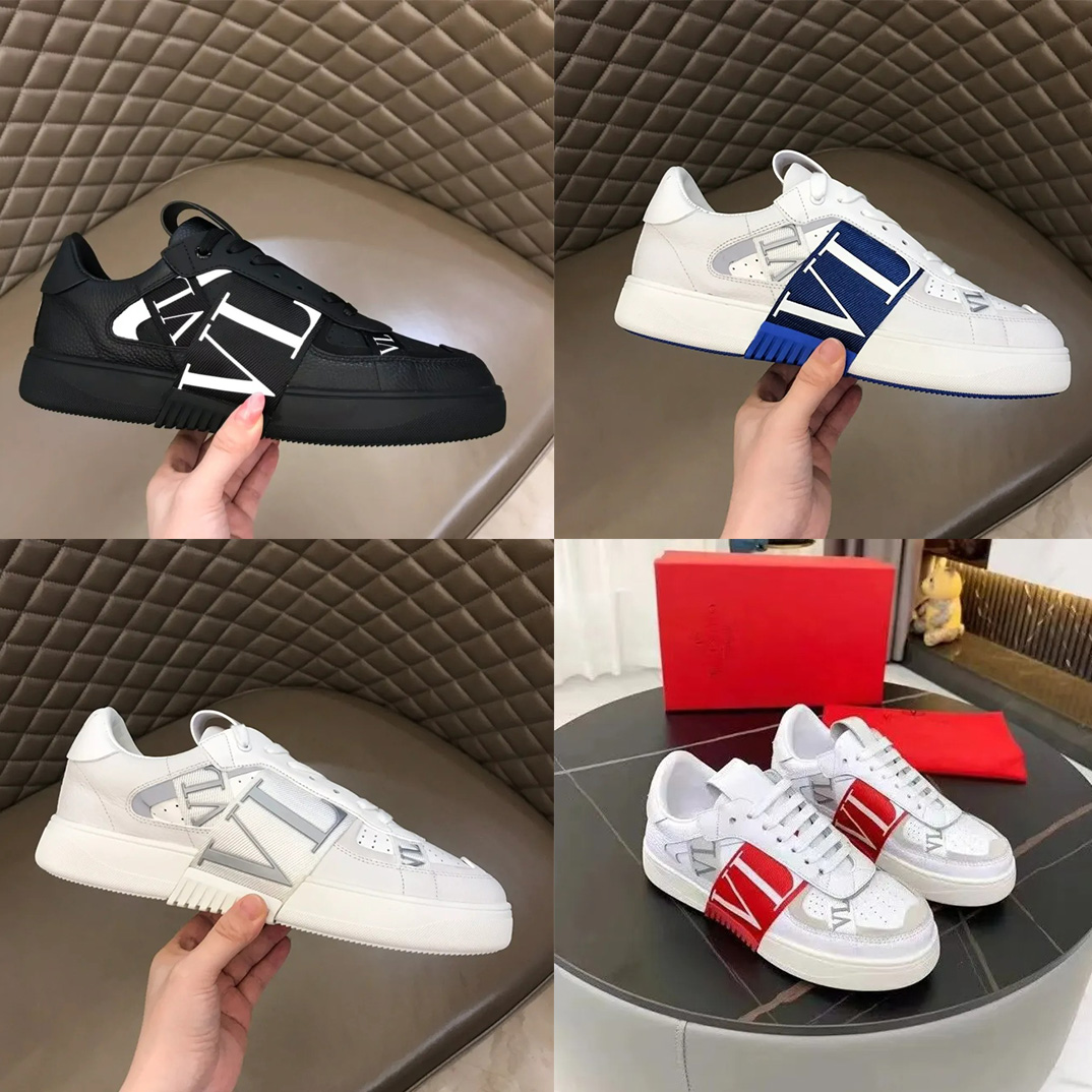 Designer Shoes Calfskin Sneaker Men Casual Shoes Genuine Leather Trainers Fabric Sneaker Platform Wedges Sneakers