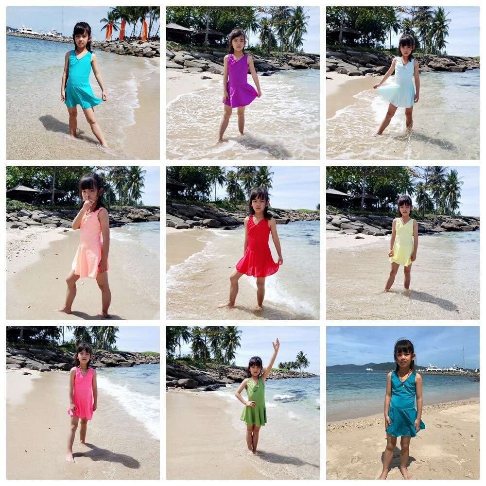 Ddmytiger Ddmytiger Girl S One Piece Princess Skirt Style Cute Korean Children Middle Aged And Young Swimsuit H