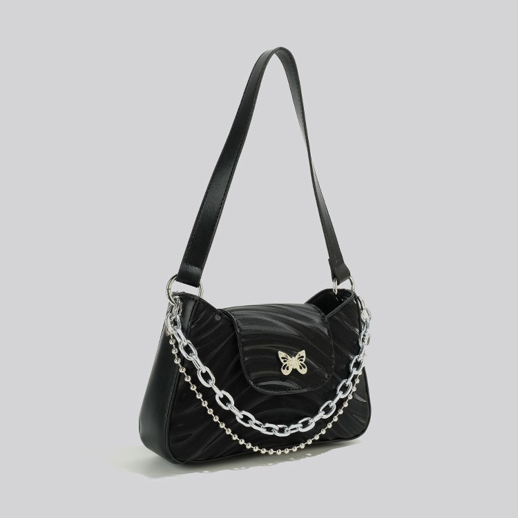 The latest trendy chain bag for women trendy and niche design versatile underarm bag high-end butterfly shoulder bag portable and crossbody bag for ou