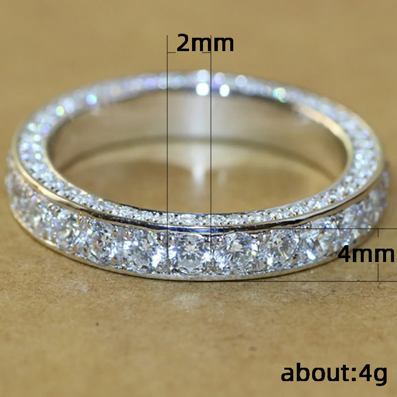 Cubic Zircon Diamond Ring Band Charm Designer Jewelry Silver Gold Iced Out Diamond Finger Tail Engagement Wed Rings Gift Fashion Fine Jewelry