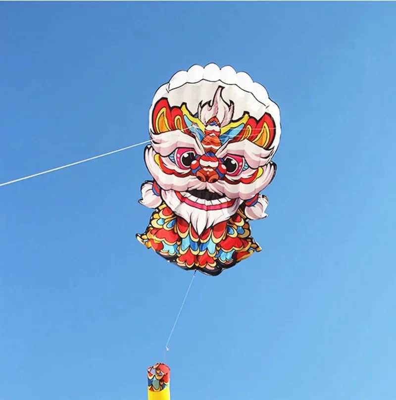 Kite Accessories lucky lion kite flying soft kite for adults kites line traditional kite giant kites for adults inflatable kite fly