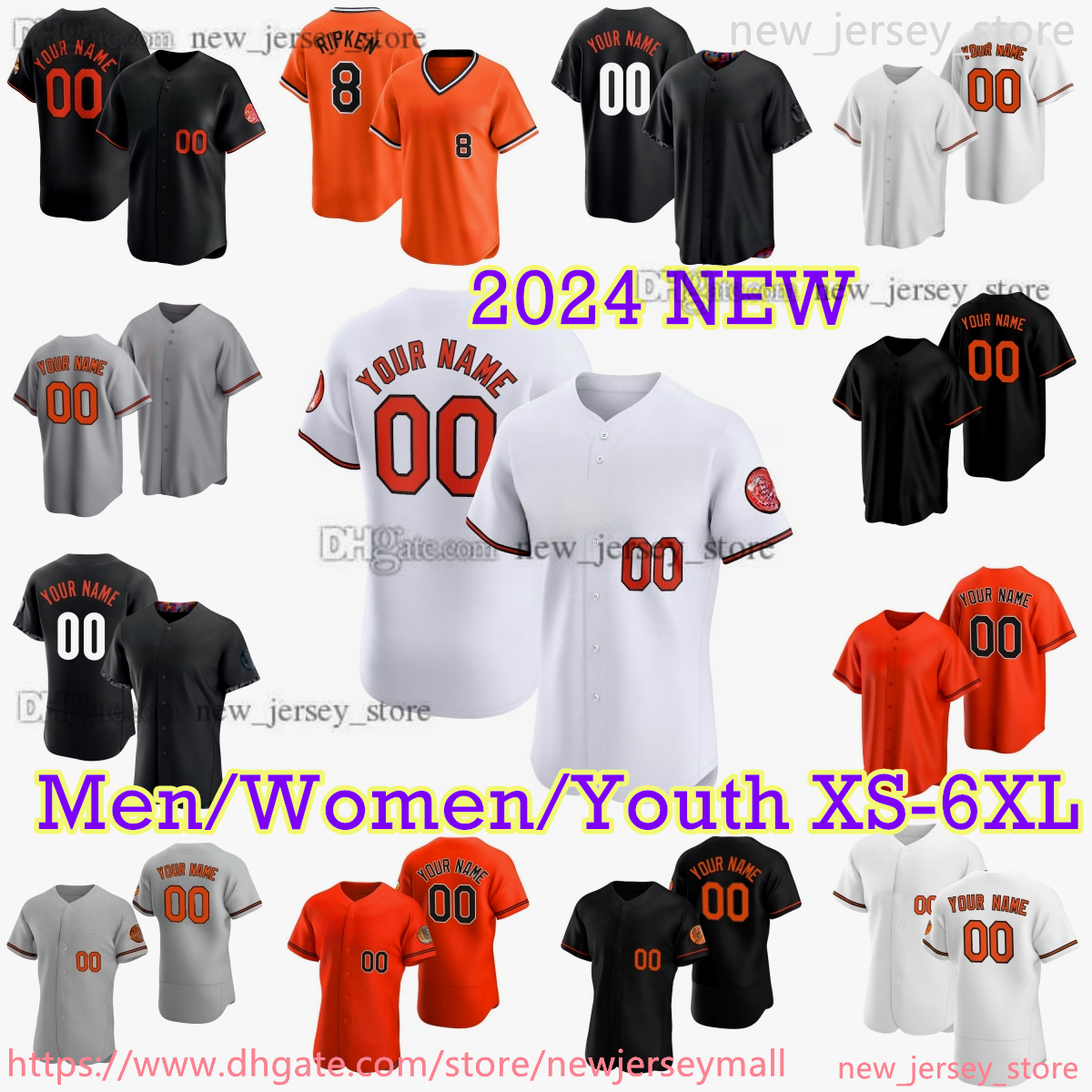 35 Adley Rutschman Jersey Custom S-6XL 2024 City Connect Baseball Jerseys Stitched Brooks Robinson Anthony Santander Cedric Mullins Gunnar Henderson Cal Ripken