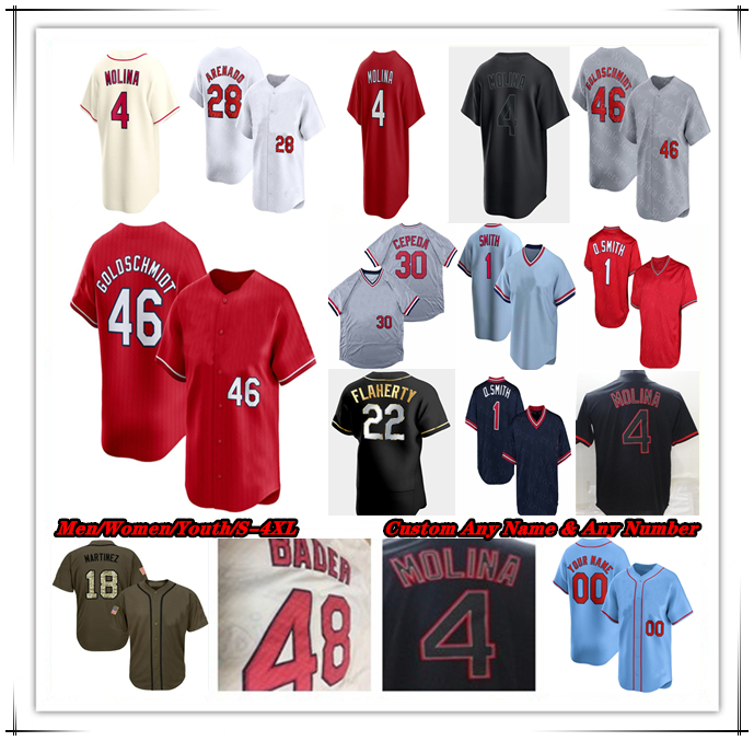 Nolan Arenado Baseball Jersey Lars Nootbaar Yadier Molina Brendan Donovan Willson Contreras Masyn Winn Erick Fedde Sonny Gray Alec Burleson Pedro Pages Walker 4XL