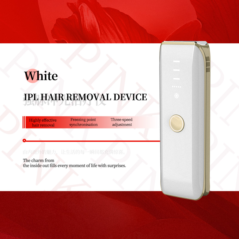 MKJS IPL laser hair removal ice cool electrolysis eraser hair removal for men and women white pinck blue color