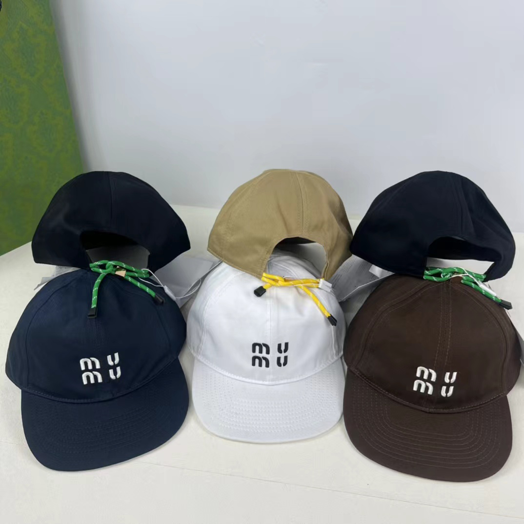 Luxury Baseball Cap Designer Cap Duck Tongue Hat Baseball Hat Women's Outdoor Leisure Hat MI Letter for Women and men Versatile Baseball Hat Outdoor Sports Casual caps