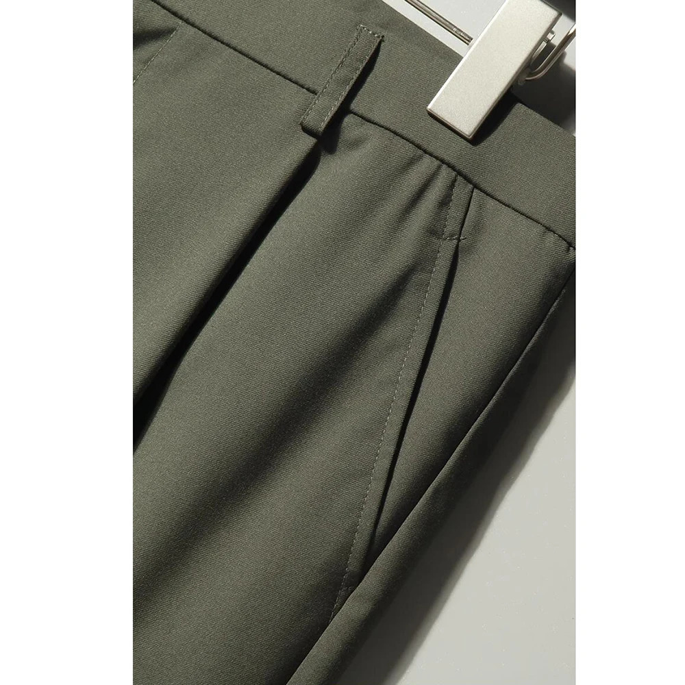 Chic Men Suits Solid Color 2 Piece Set Fashion Notch Lapel Double Breasted Loose Male Suit Business Wedding Casual Blazer Pants 240518