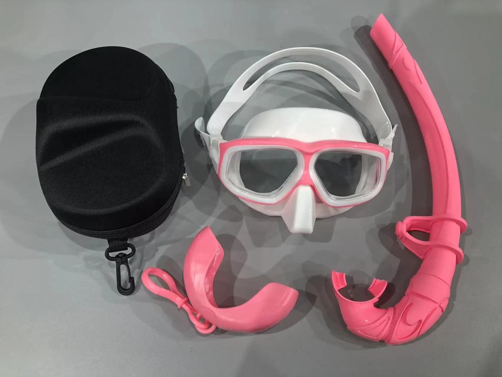 QYQ Snorkeling mask Silicone snorkel Freediving mirror kit HD lens snorkeling equipment 240506