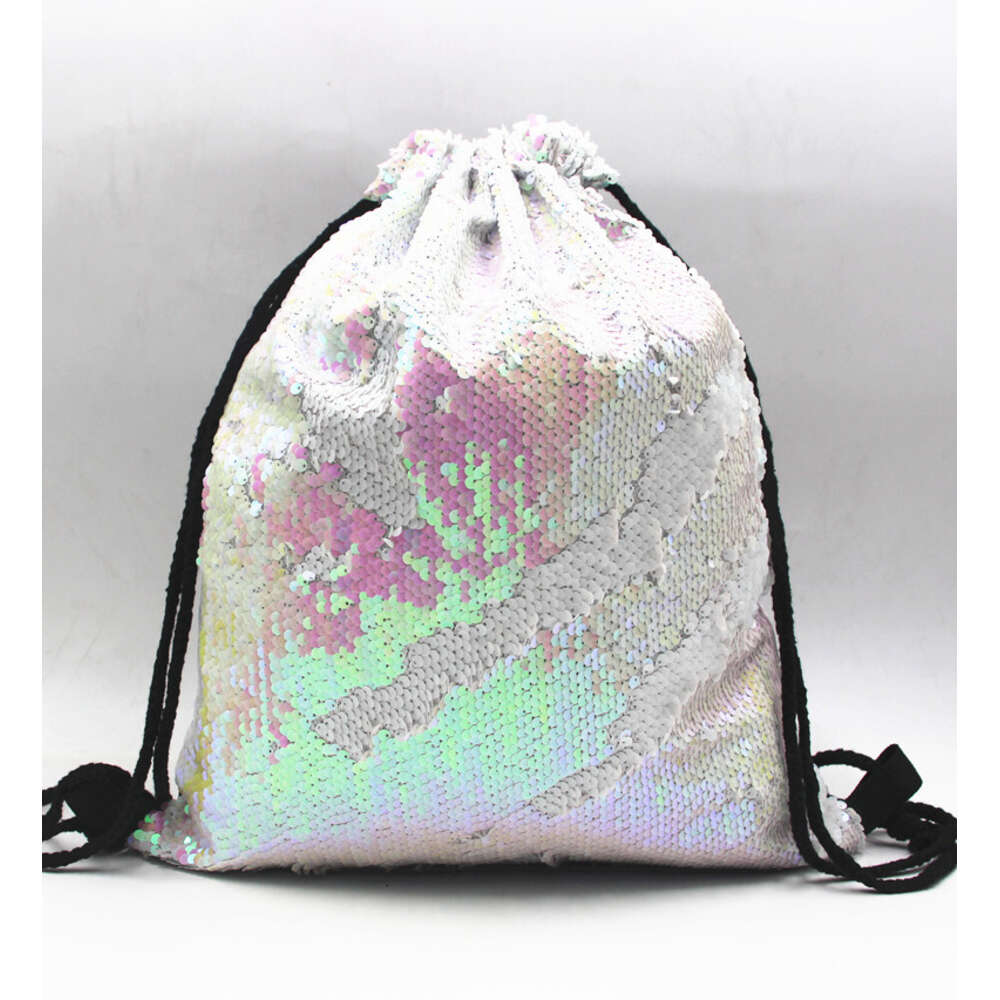 Ddmytiger Ddmytiger CM Mermaid Sports Bag Drawstring Backpack Sequin Outdoor Shoulders H