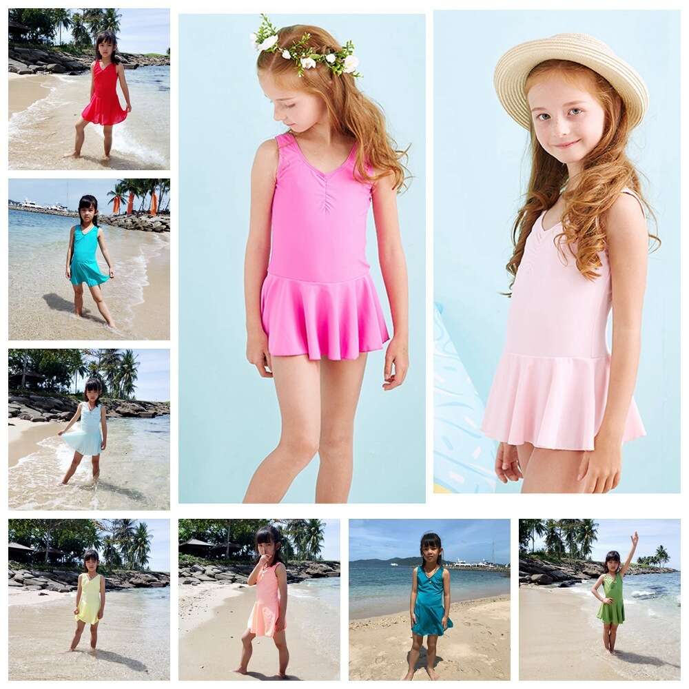 Ddmytiger Ddmytiger Girl S One Piece Princess Skirt Style Cute Korean Children Middle Aged And Young Swimsuit H