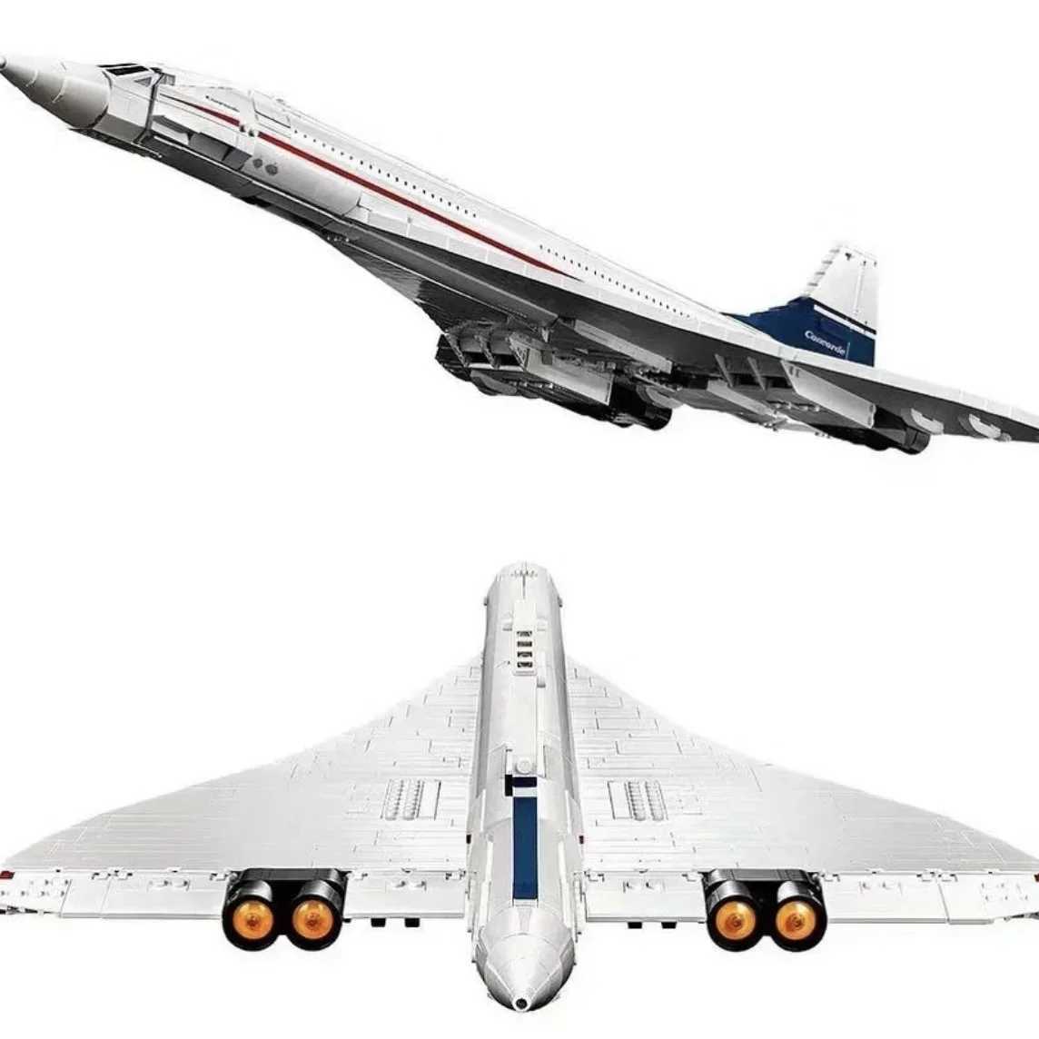 Aircraft Modle 10318 Concorde Airbus Building Block Technology 105cm Aircraft Model Building Block Childrens Birthday Gift Education Toy S