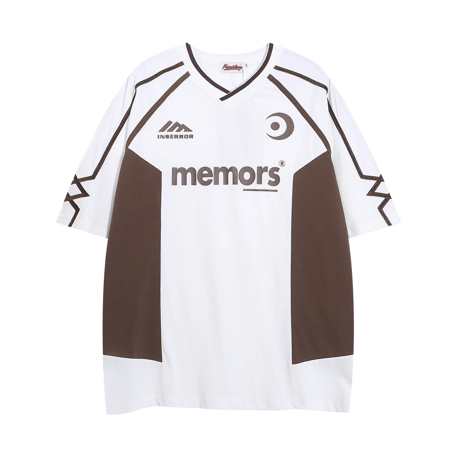 Summer Colour Blocking Loose Sport Tshirt Men Women Casual Short Sleeves Tees Harajuku Trend Style Tops 240518