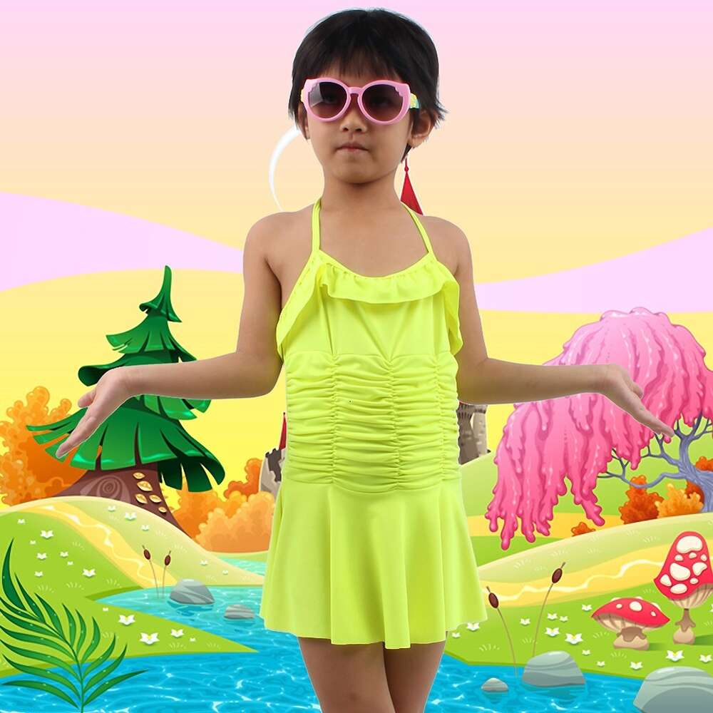Ddmytiger Ddmytiger Children S Korean Version One Piece Princess Skirt Style Baby Cute Swimsuit Girl Student Hot Spring Bathing H